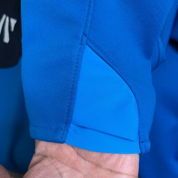 MAMMUT Softshell Windbreaker Full Zip Jacket in Blue and Black Men's Medium - Picture 12 of 16